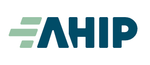 AHIP logo in blue and green on a white background