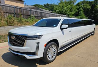 White Super Stretch Limousine in Dallas TX