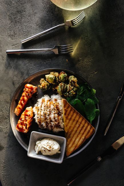 Balanced meal supporting energy and bone health with low estrogen, Hommage Women's Clinic, Gangnam, Seoul