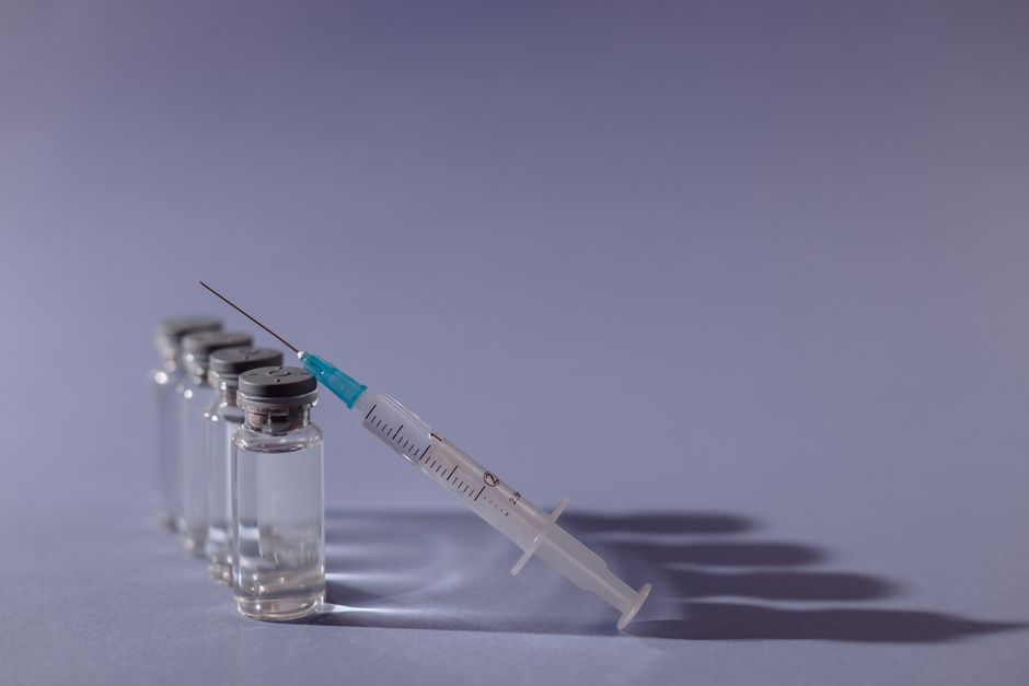 HPV vaccine vial and syringe for Gardasil 9 vaccination at Hommage Women's Clinic, Gangnam, Seoul