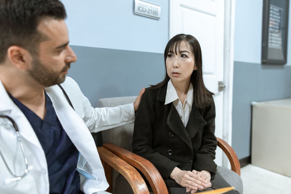 Woman discussing PRP vaginal rejuvenation with a doctor at Hommage Women's Clinic, Gangnam, Seoul