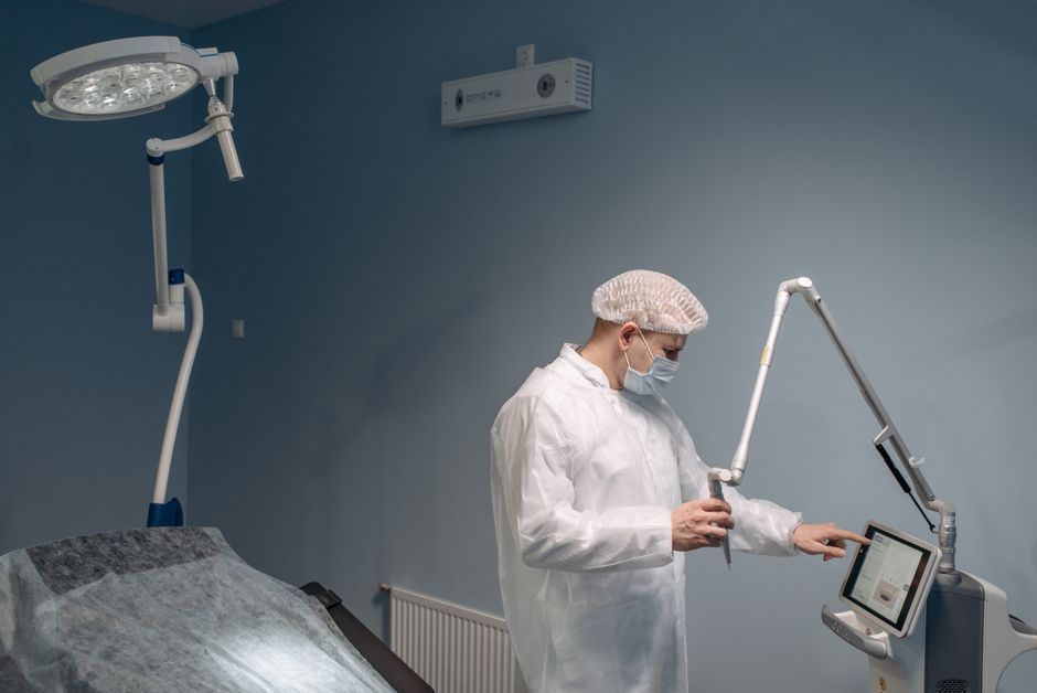 Fractional laser equipment used for vaginal laser therapy for GSM at Hommage Women's Clinic, Gangnam, Seoul