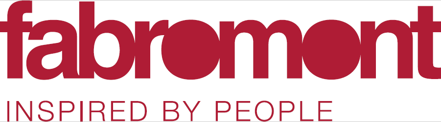Ein rot-weißes Logo für Fabremont, inspiriert von Menschen