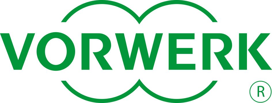 Ein grün-weißes Vorwerk-Logo auf weißem Hintergrund