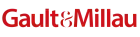 Gault&Millau logo in red and black on a white background