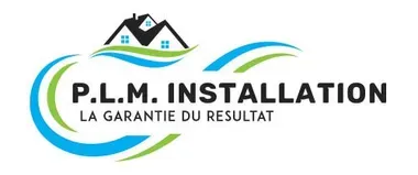 A logo for p.l.m. installation la garantie du resultat