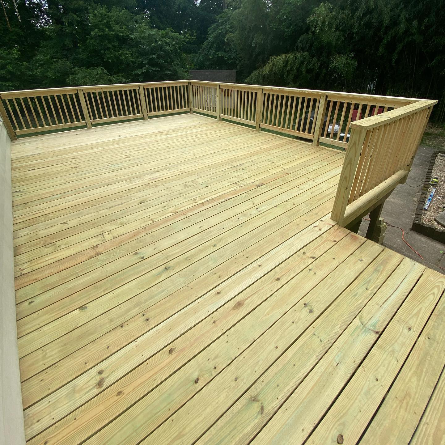 Deck Project in Progress - North Caldwell, NJ - Encore Construction