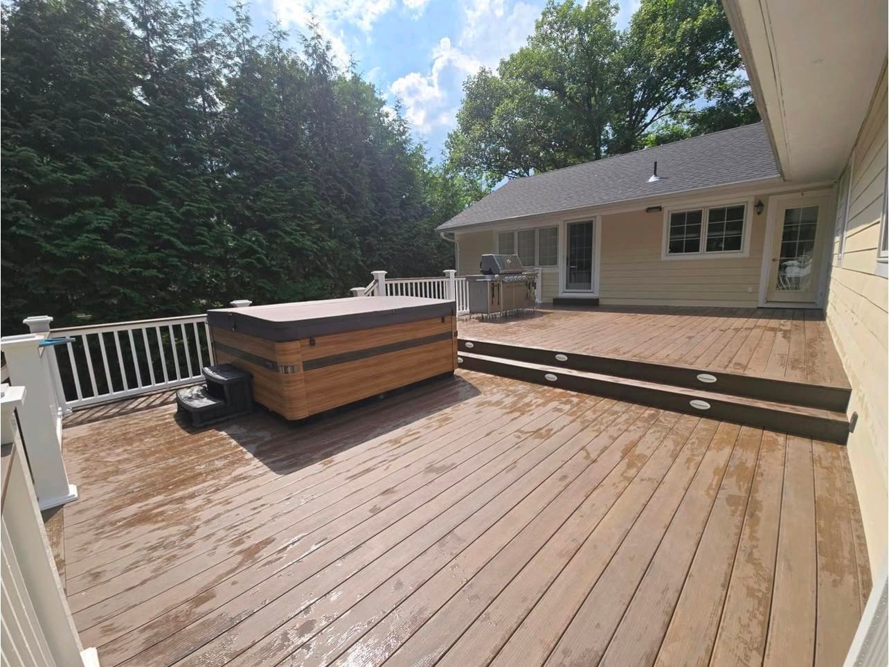 Deck Project in Progress - North Caldwell, NJ - Encore Construction