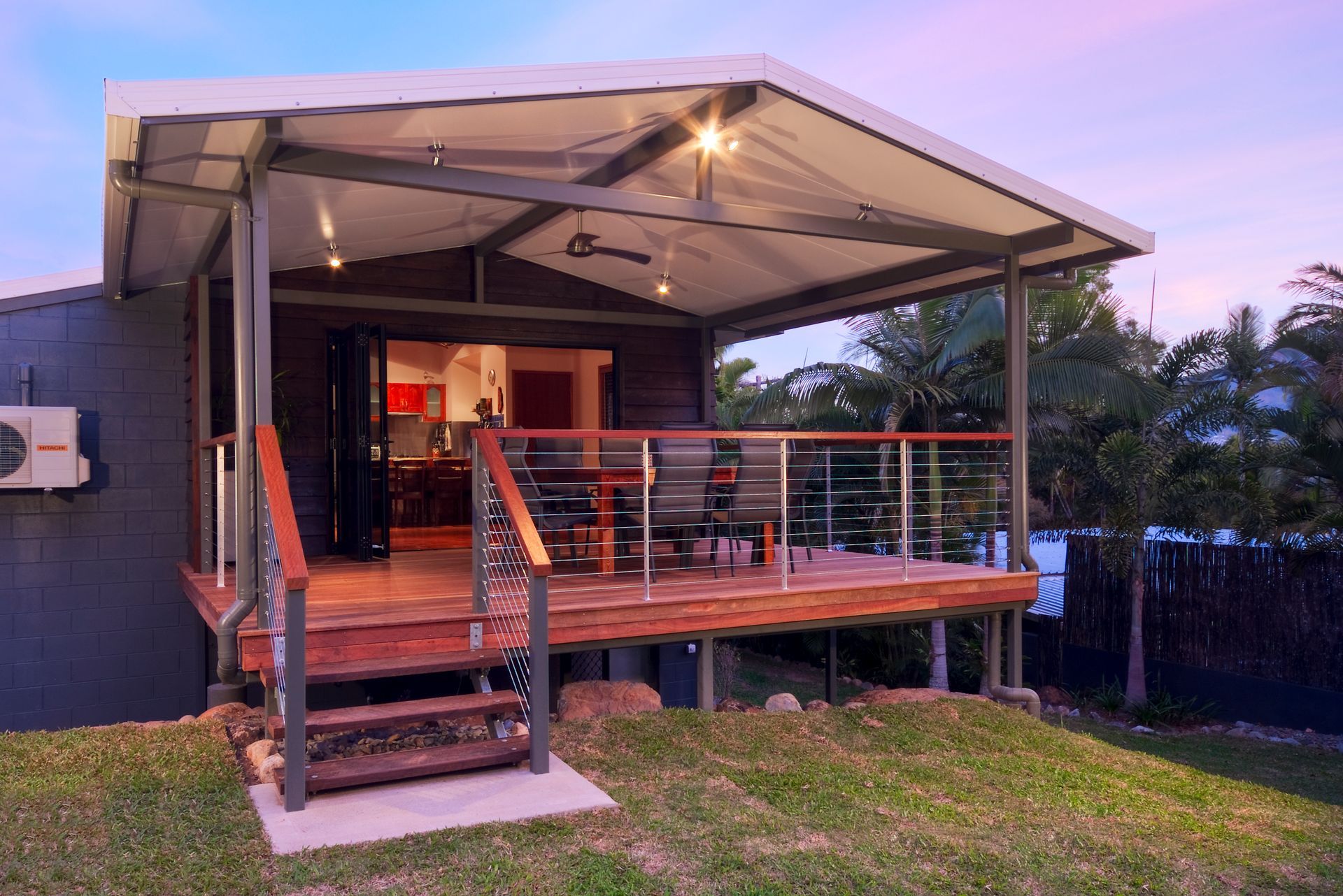 A Wooden Deck — A & B Lattice World & Patios in Bungalow, QLD