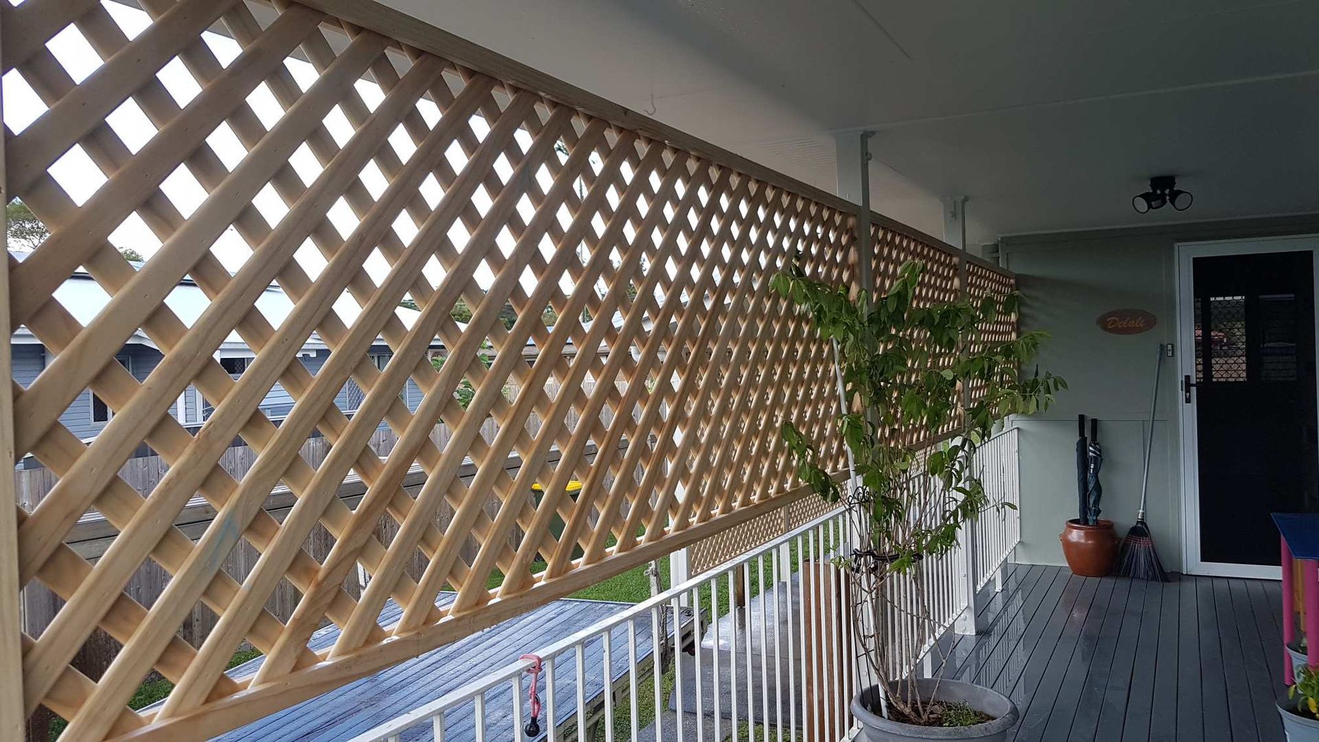 A Timber Lattice Screen — A & B Lattice World & Patios in Bungalow, QLD