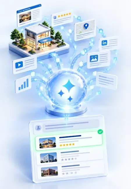 Portada Guía Práctica: Cómo lograr que la inteligencia artificial recomiende tu negocio