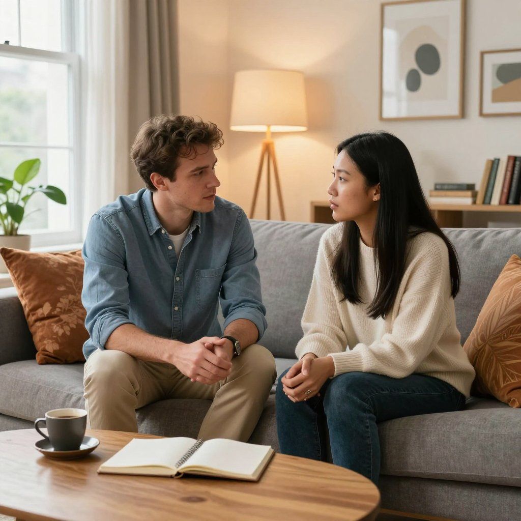 couple talking