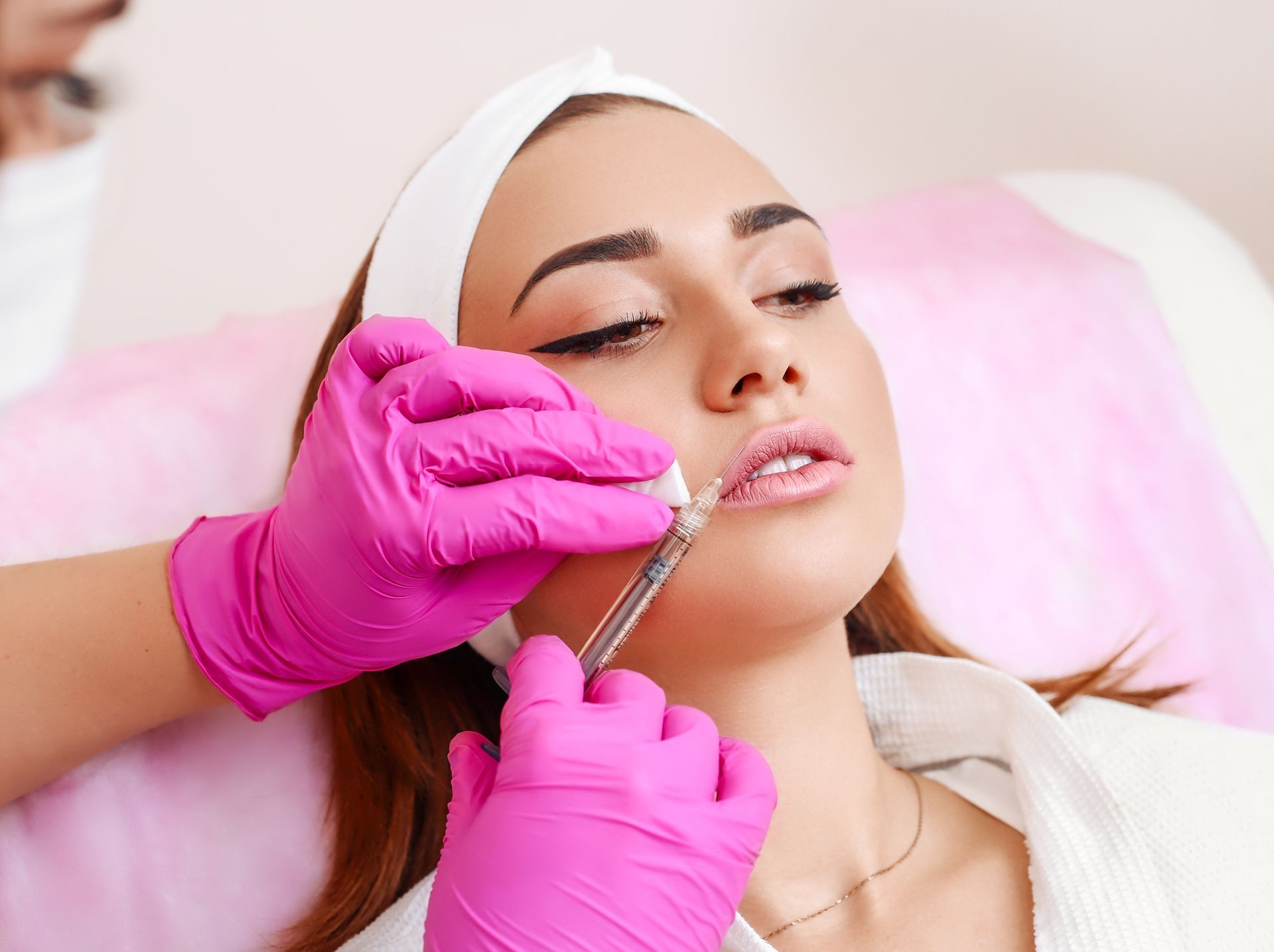 Injecting Filler on Lips