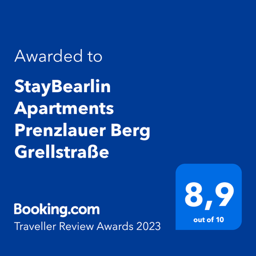 Excellence award for our holiday apartments in Prenzlauer Berg and Friedrichshain.