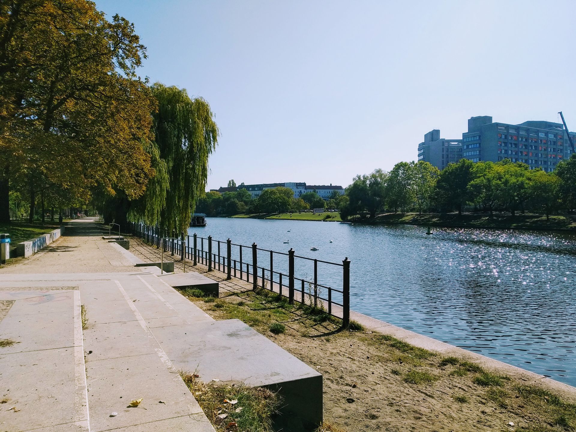 Spreeufer Kreuzberg in Berlin