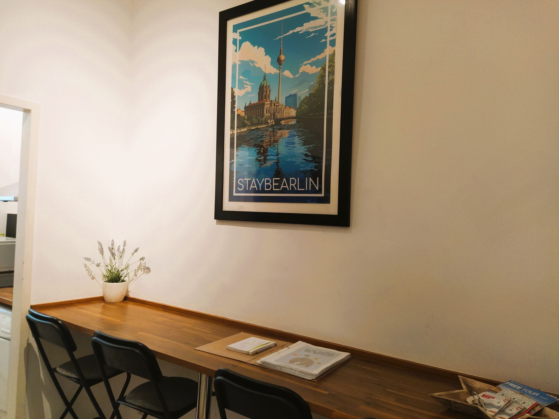 Berlin Poster in dining area