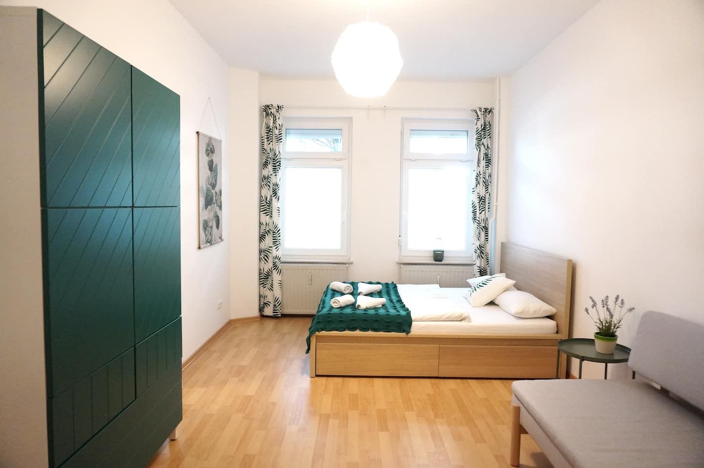 Bedroom with sofa