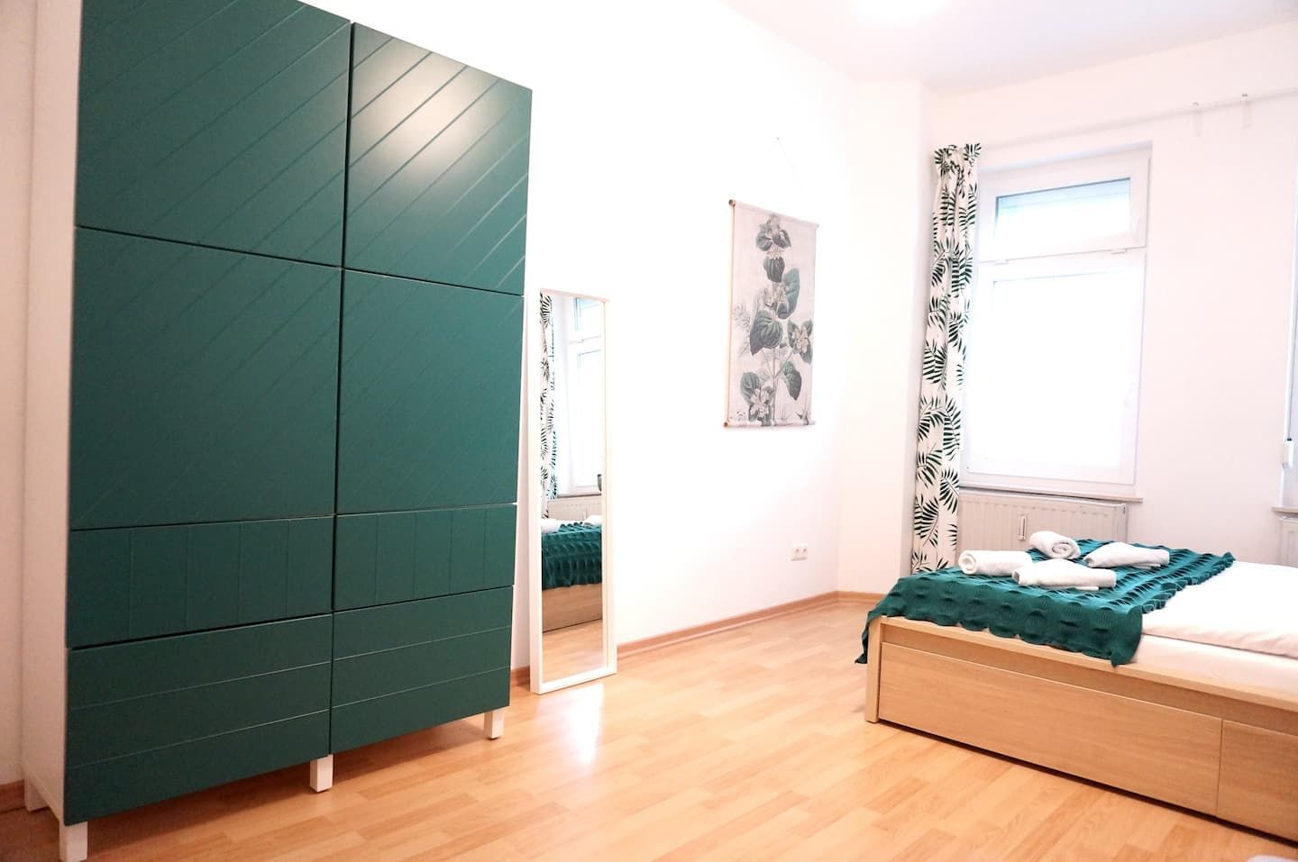 Wardrobe in the bedroom