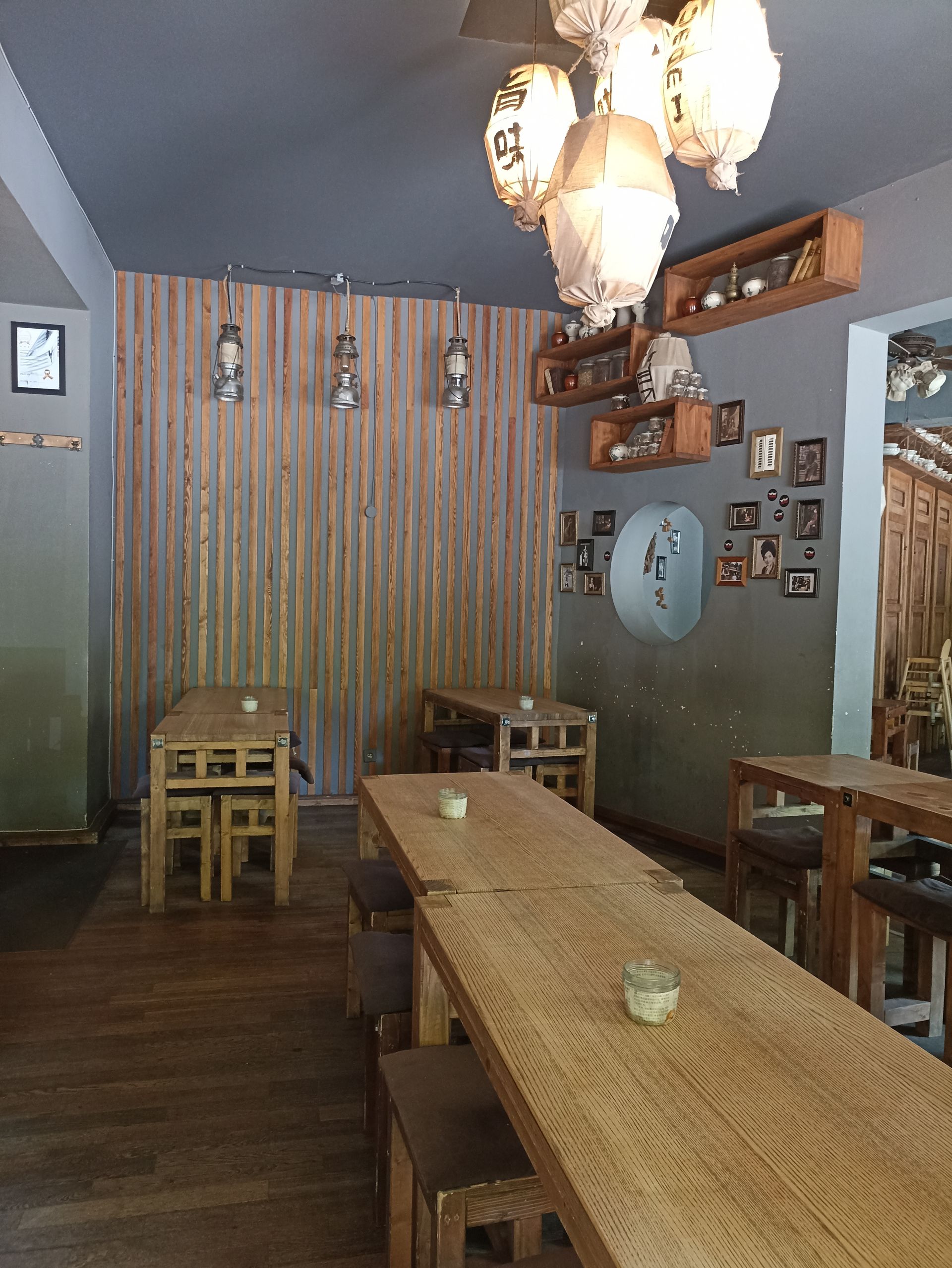 Interior of the Umami Restaurant at the watertower in Berlin
