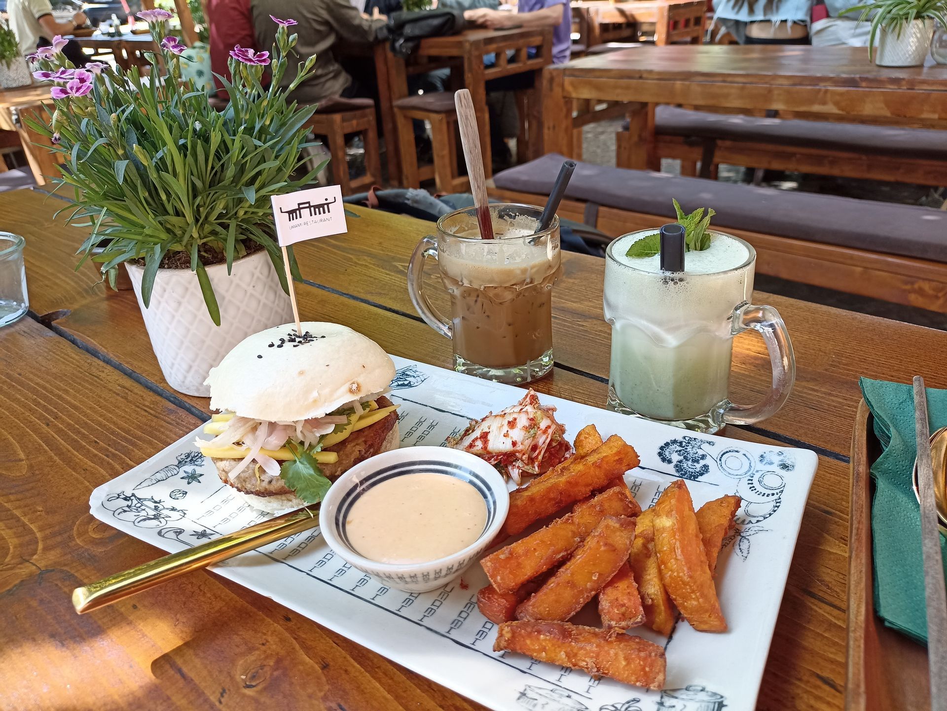 Food at the Umami Restaurant in Prenzlauer Berg Berlin