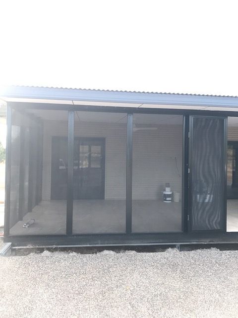 Security Screens on an outside area  — Readycut Screens & Doors in Winnellie, NT