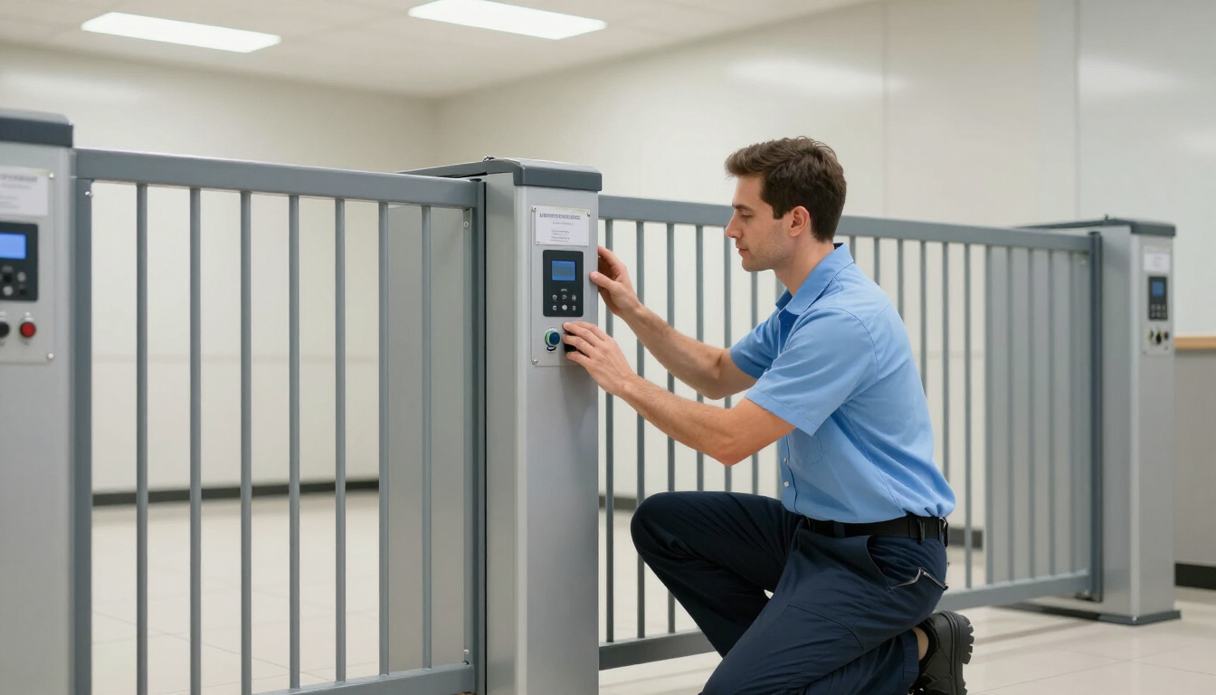 Mantenimiento preventivo de sistema de seguridad para puerta automática