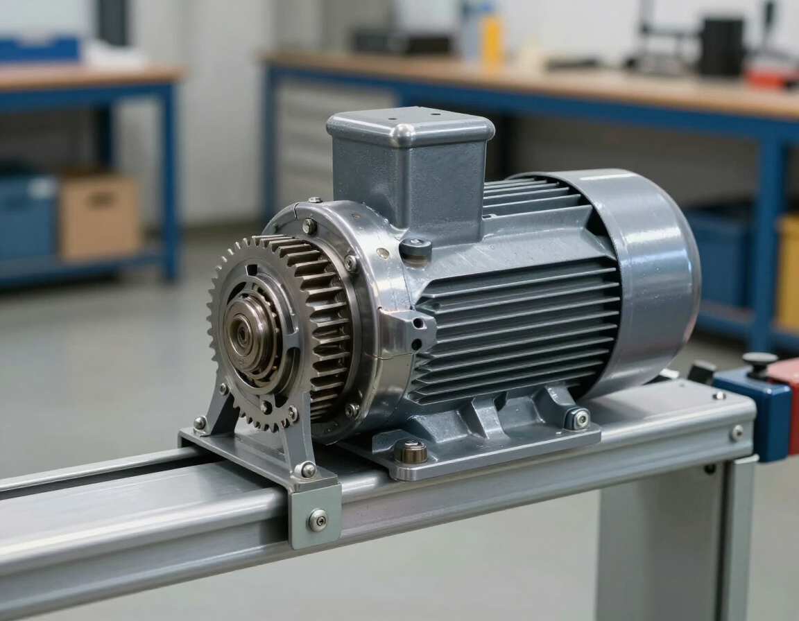 Motor de puerta corrediza con cremallera y controles de seguridad