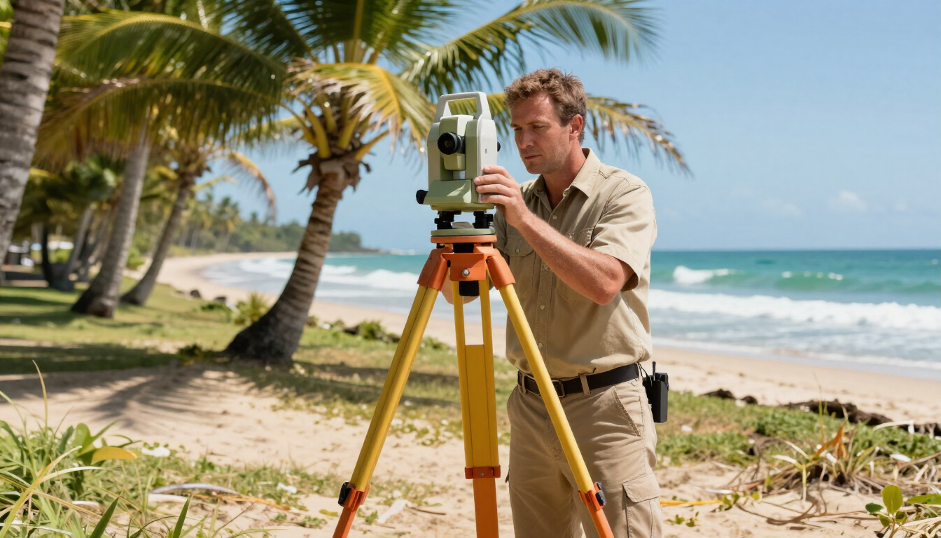 Surveying Land in Malindi