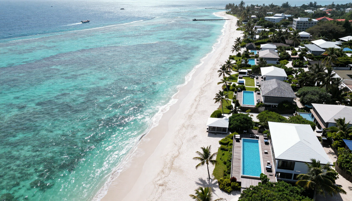 Modern luxury villa in Watamu with ocean view at sunset