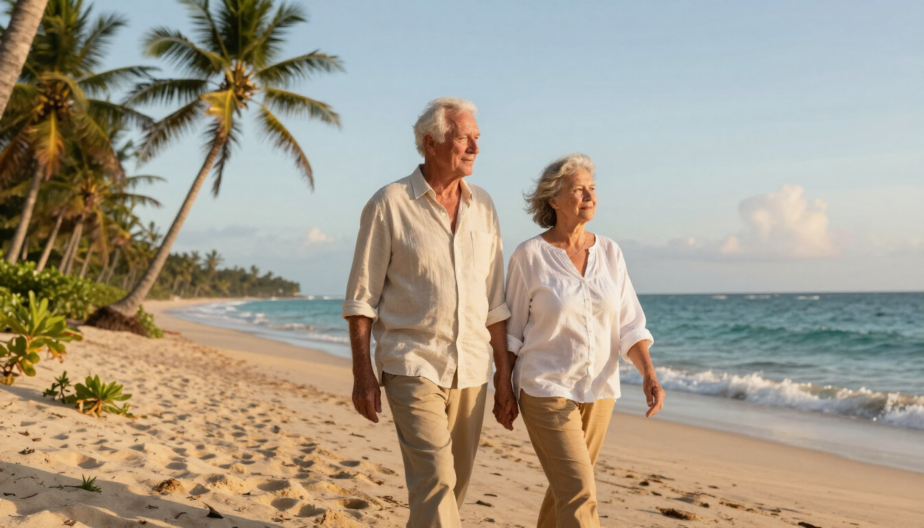 Retired couple enjoying retirement living in Malindi
