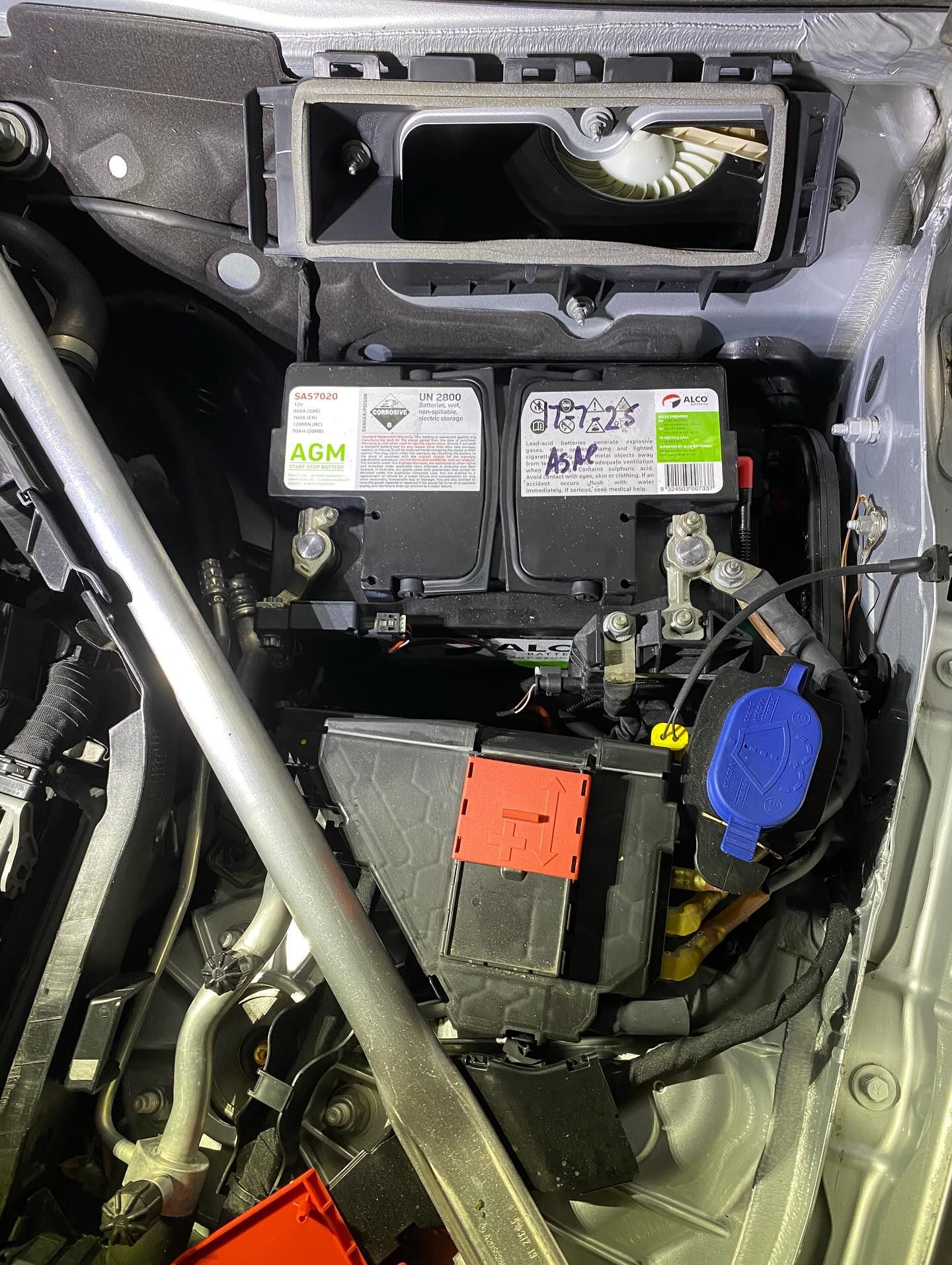 Engine Compartment With Multiple Black Electronic Boxes — ASAP Batteries & Breakdowns in Helensvale, QLD