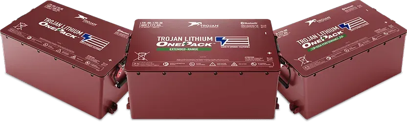 Red Trojan Lithium One Pack Battery for Golf Carts — ASAP Batteries & Breakdowns in Helensvale, QLD