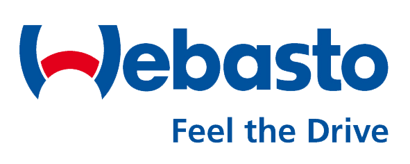 Le logo Webasto est bleu et rouge et dit