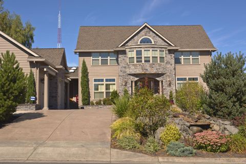 house with landscape on the front
