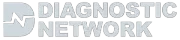 The word diagnostic network is written in white letters on a white background.