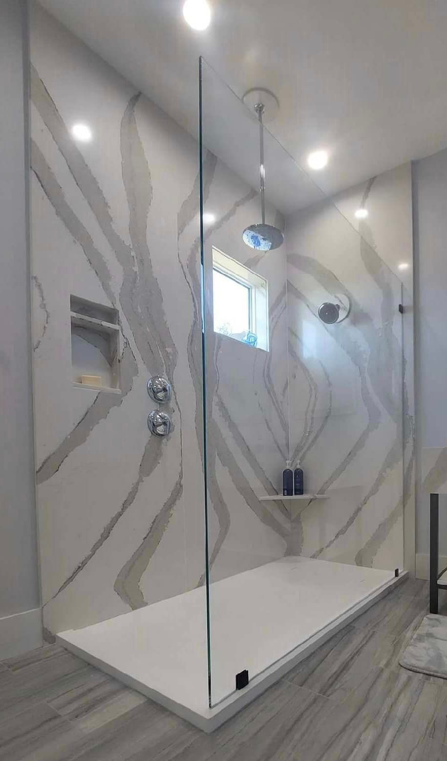 Frameless shower door 146