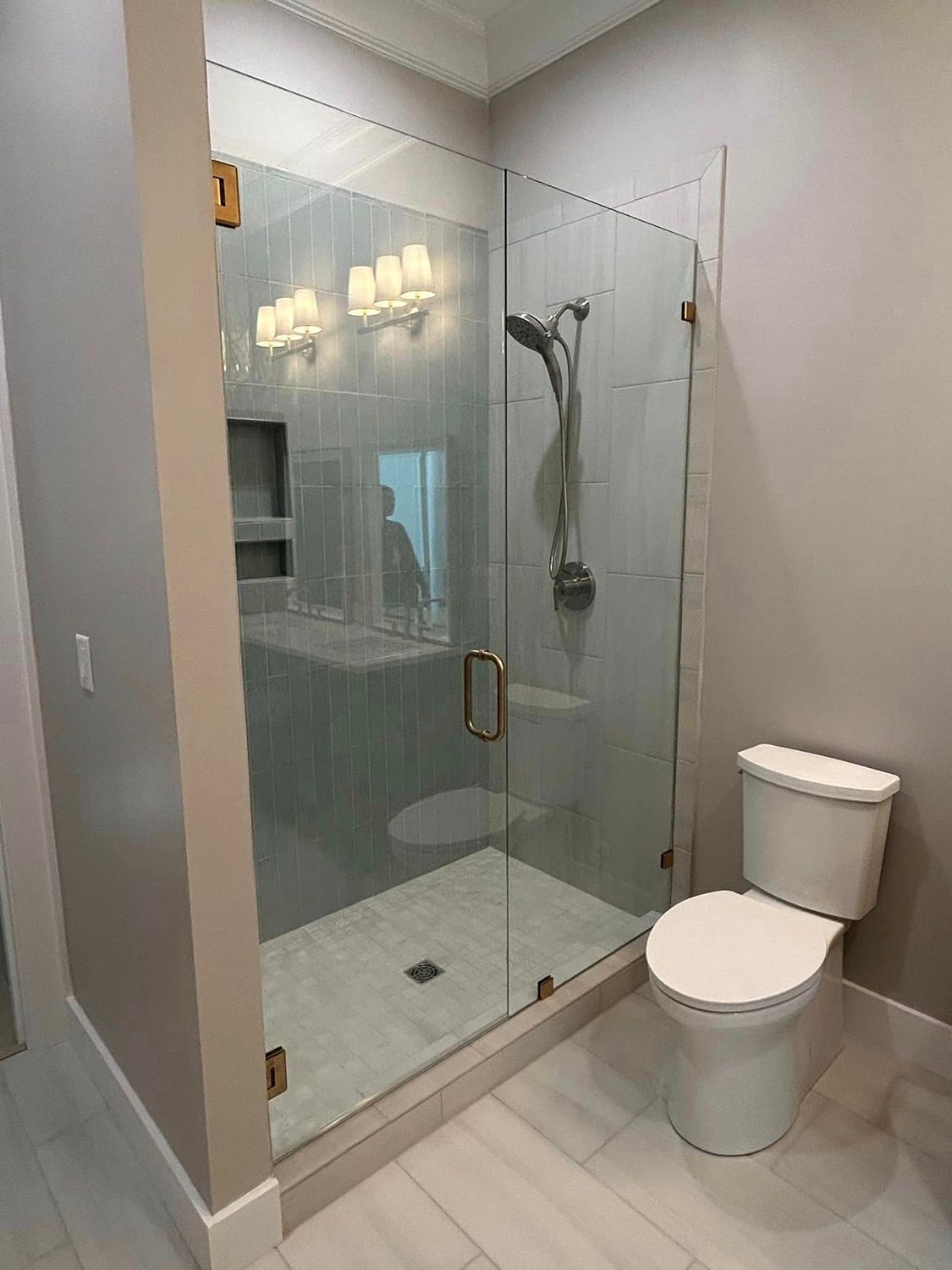 Frameless shower door 95