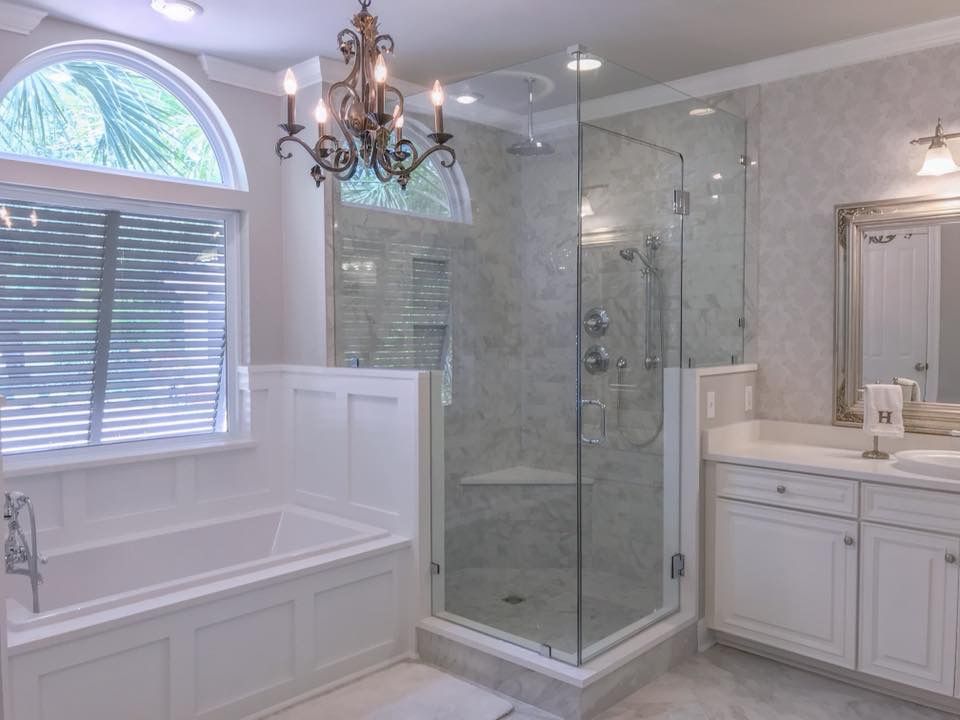Frameless shower door 63