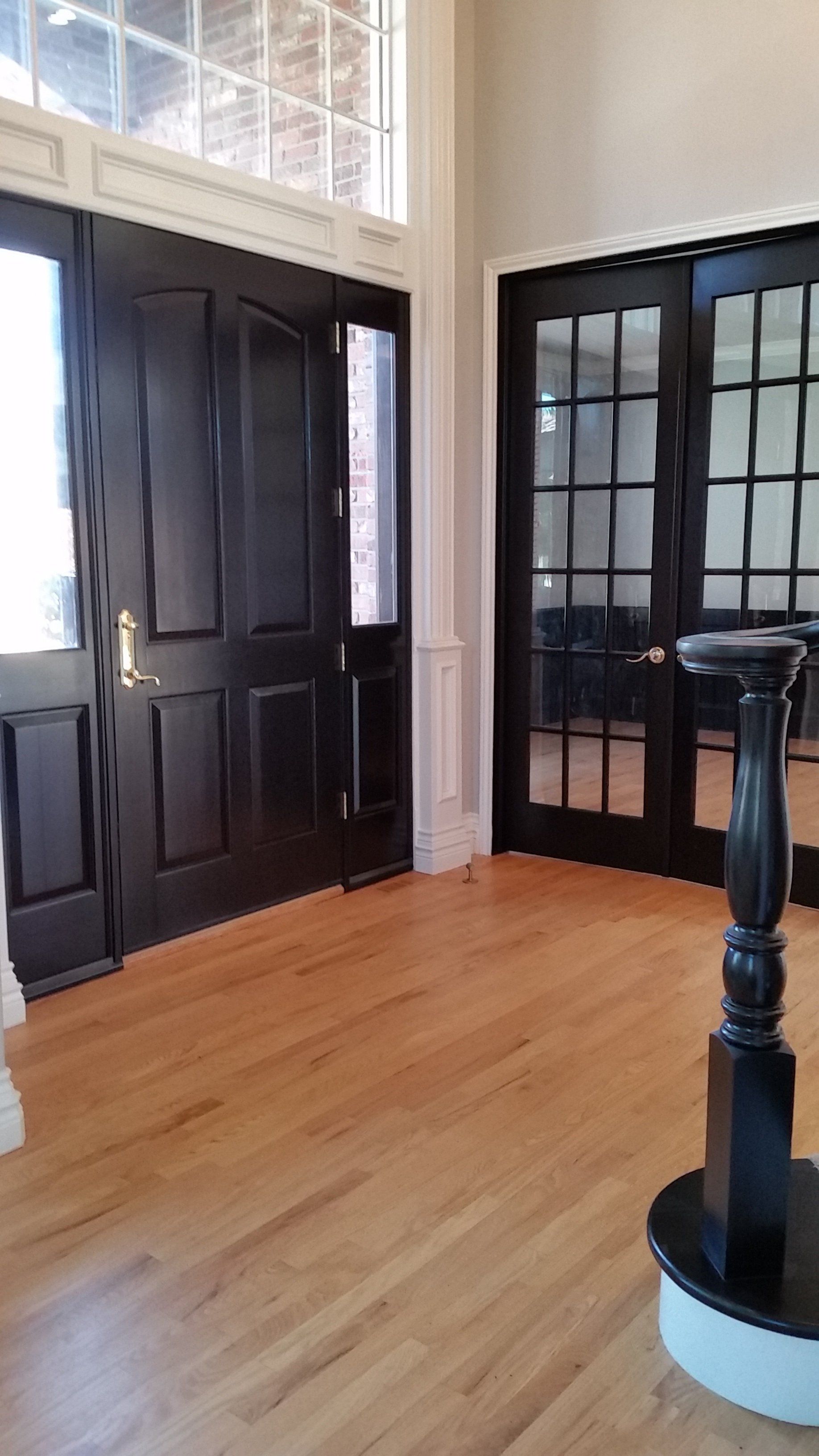 black interior door