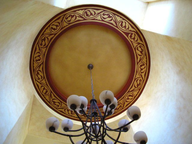 vaulted ceiling faux finish