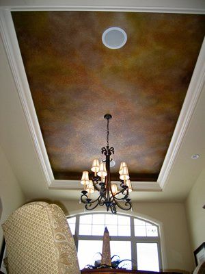 faux finish on high ceiling