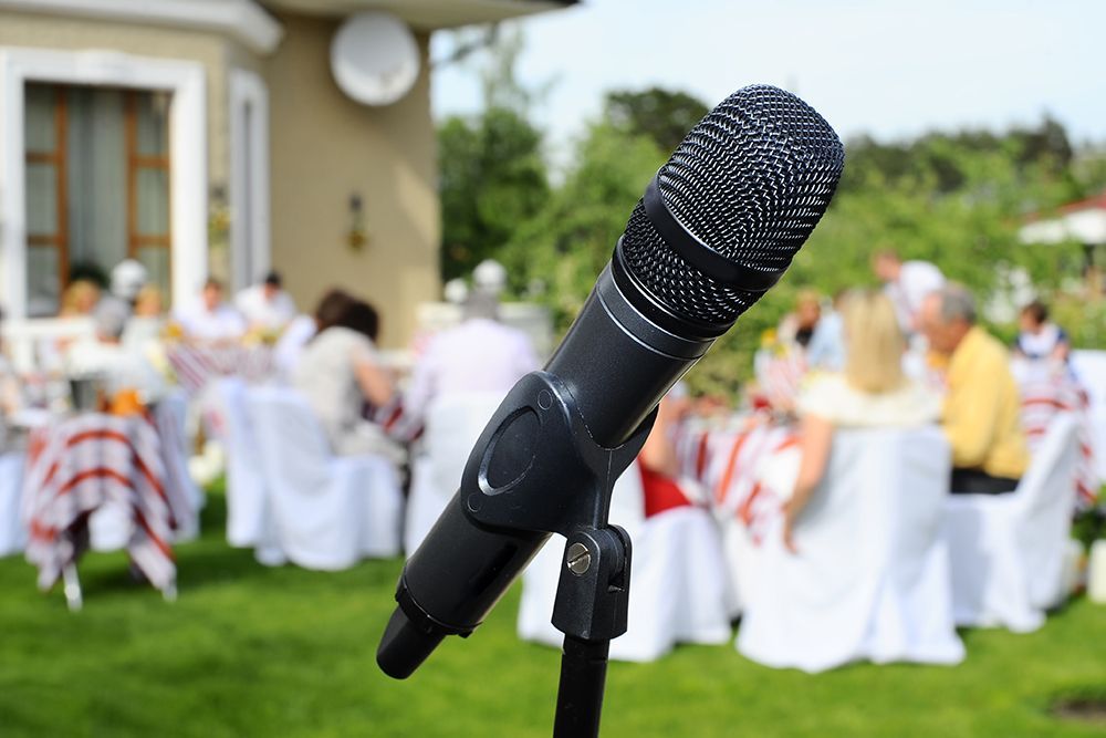 Close Up Shot Of Microphone