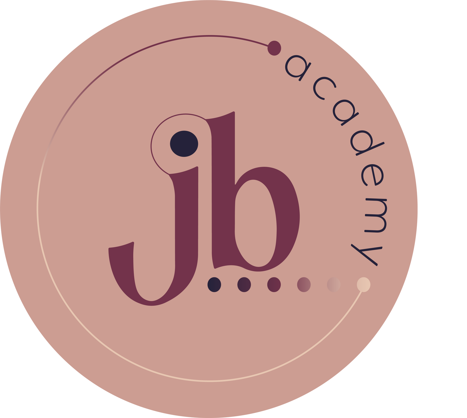 A logo for jodie baulkham with a circle around it
