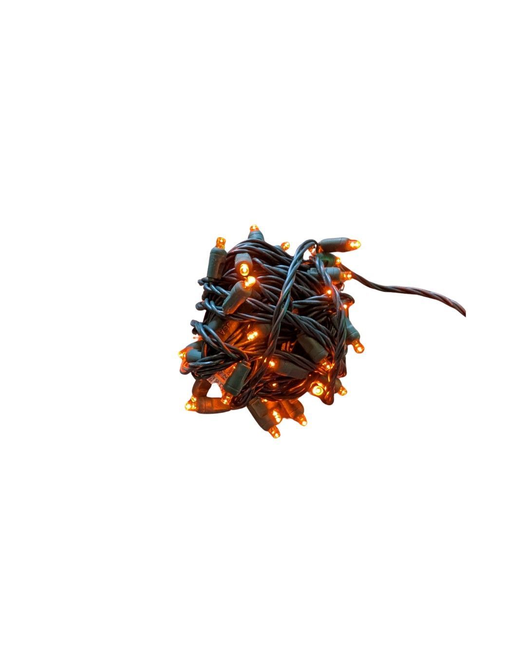 orange holiday lighting