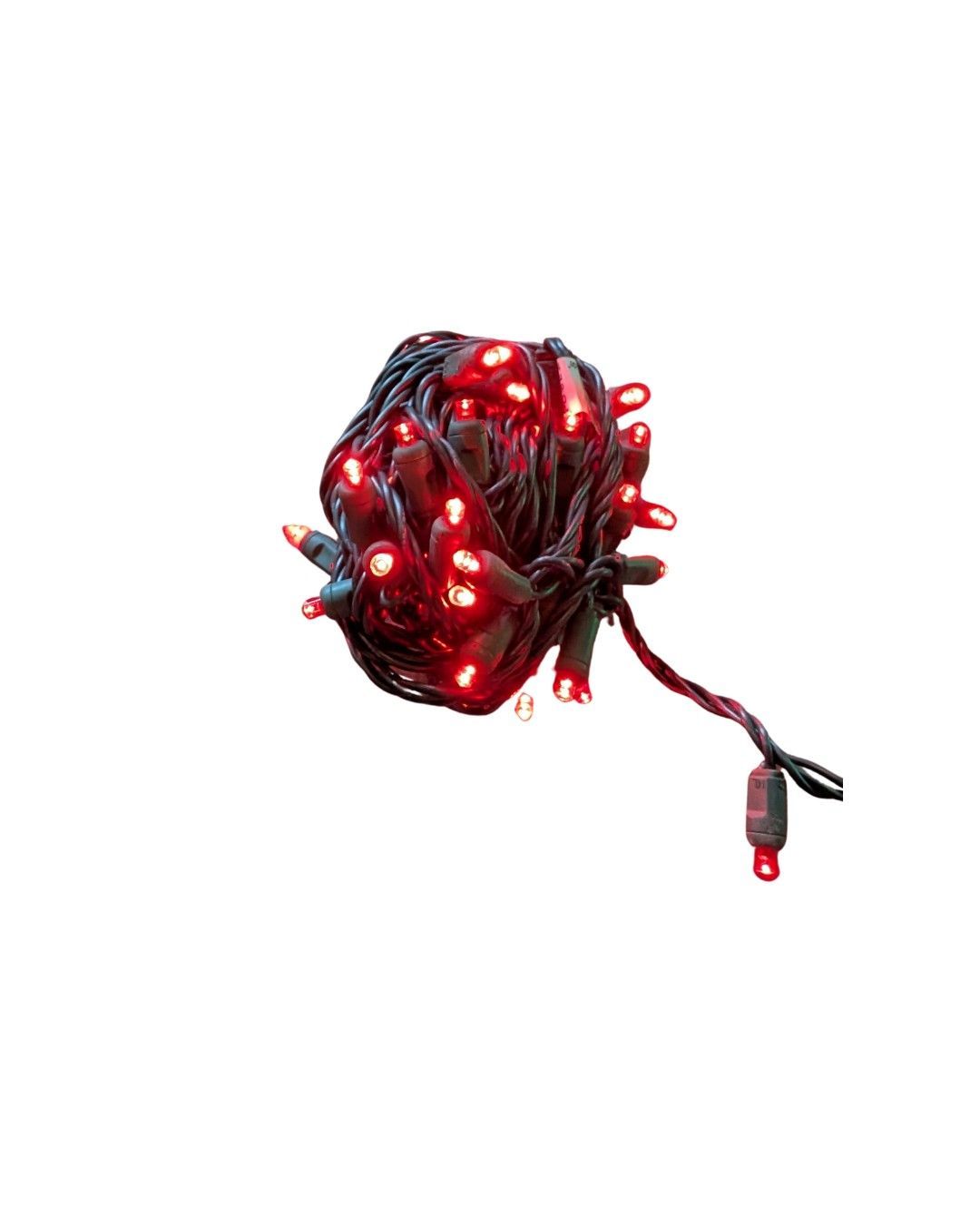 red holiday lighting