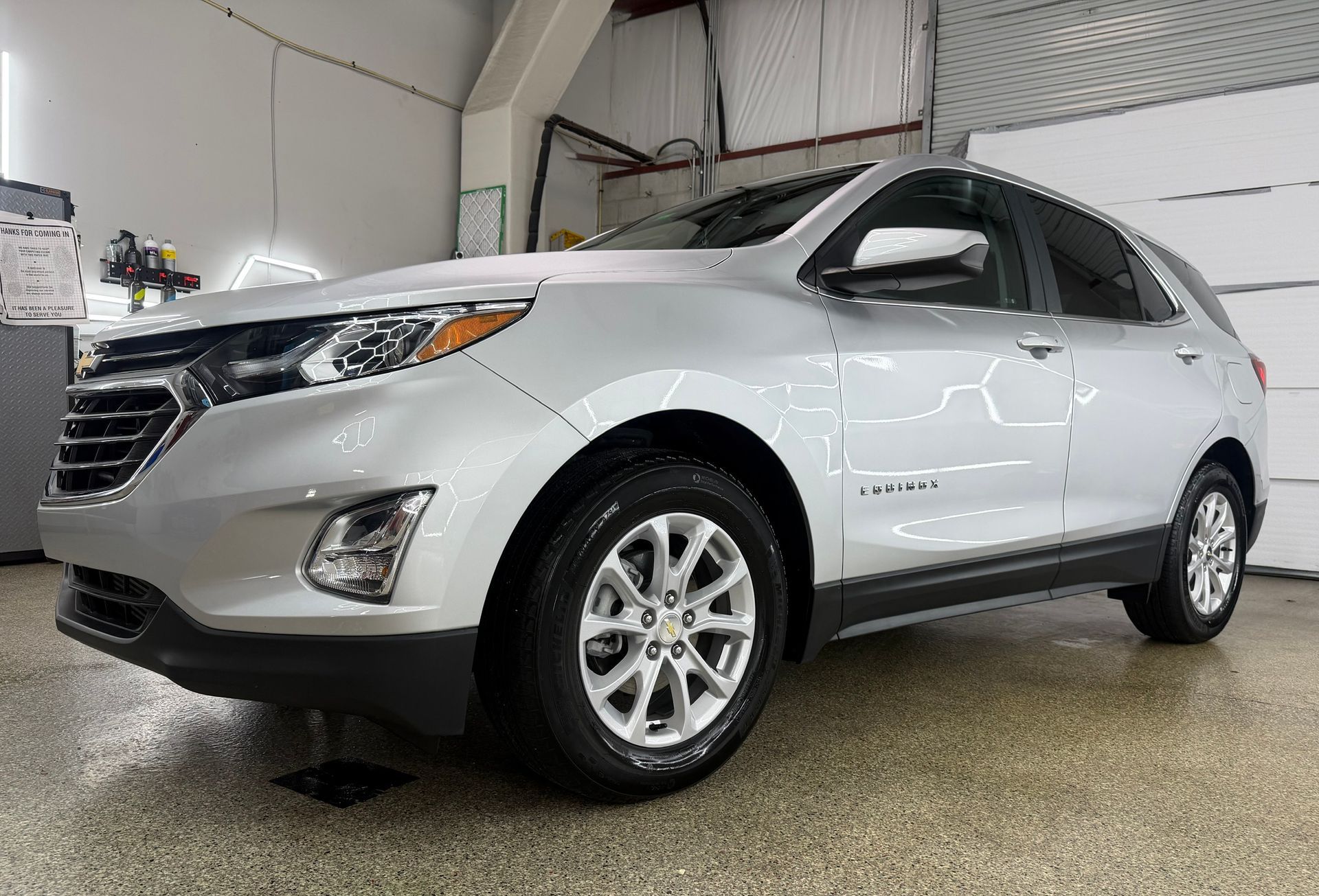 Auto detailing process in a professional studio