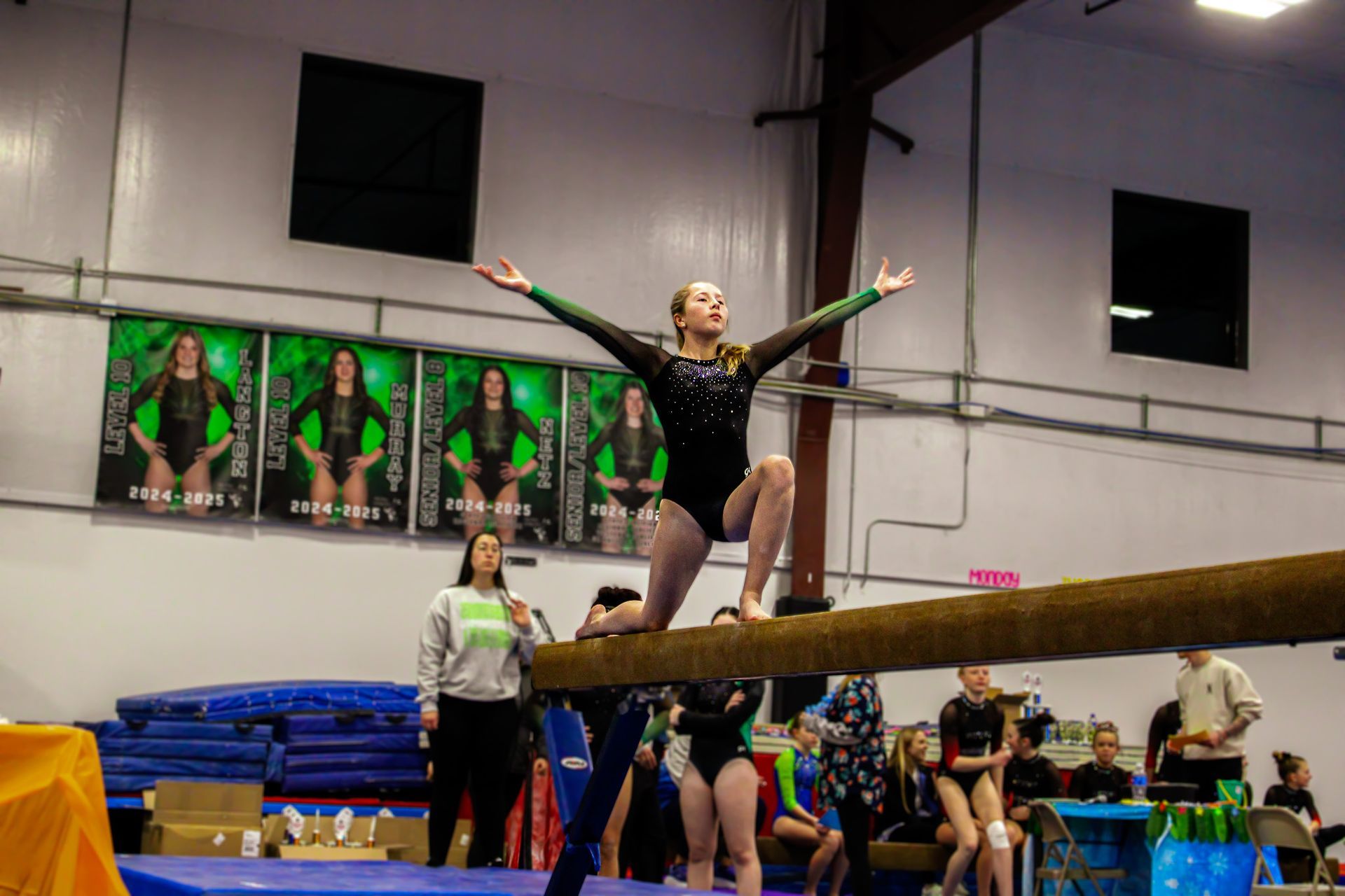 competitive gymnastics class