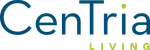 Centria Living logo in blue and lime green text on a white background