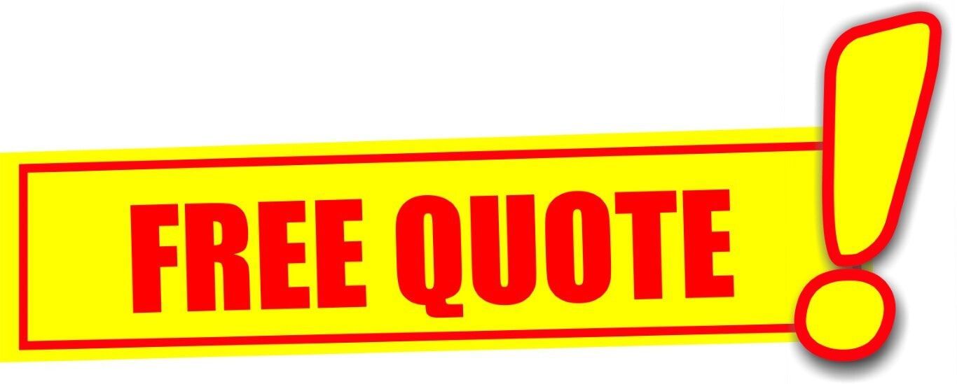 A red and yellow Free Quote banner.