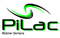 Un logo vert et noir pour une entreprise appelée pilac.